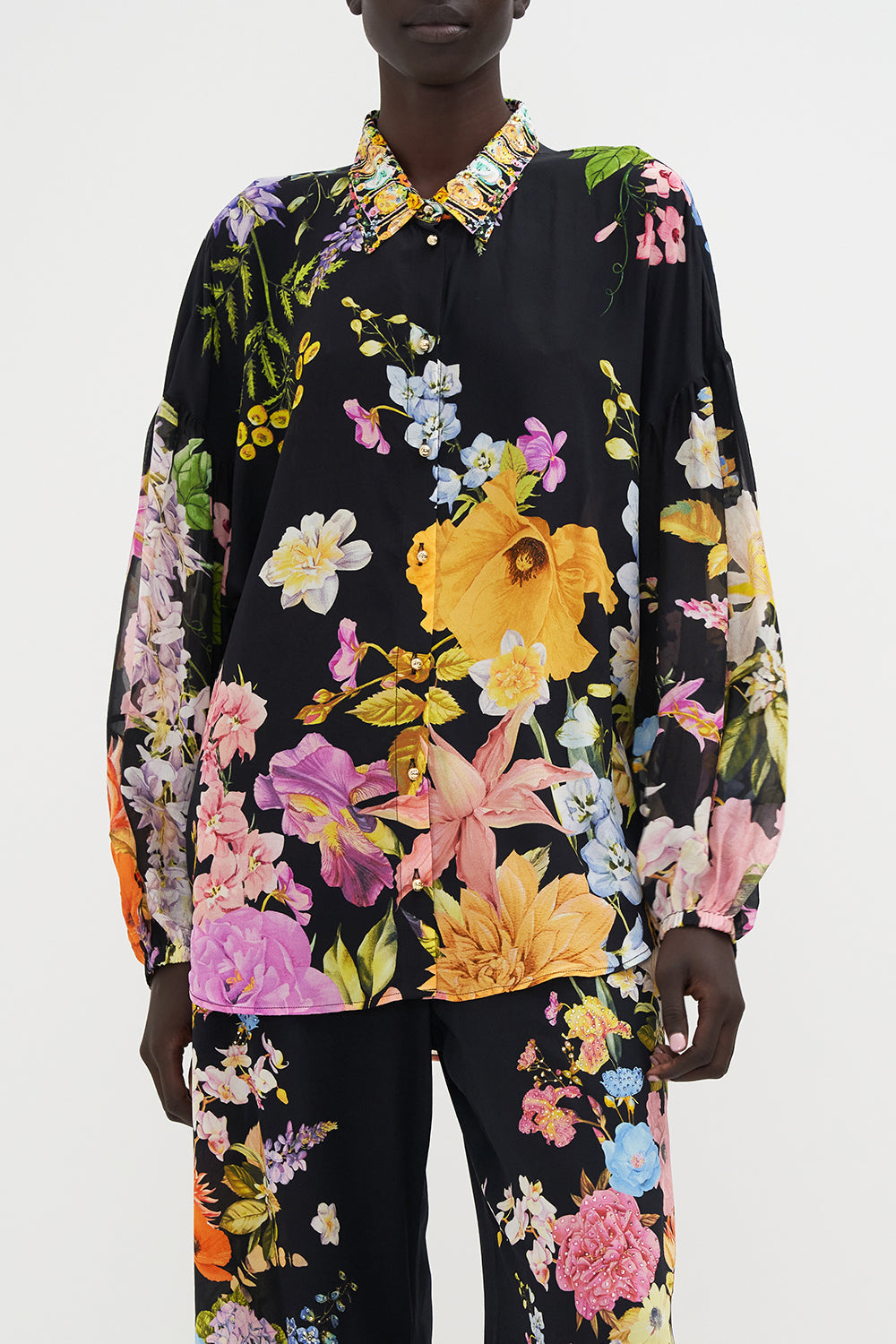 BALLOON SLEEVE SHIRT BLOUSE DIVINE DIVINITY