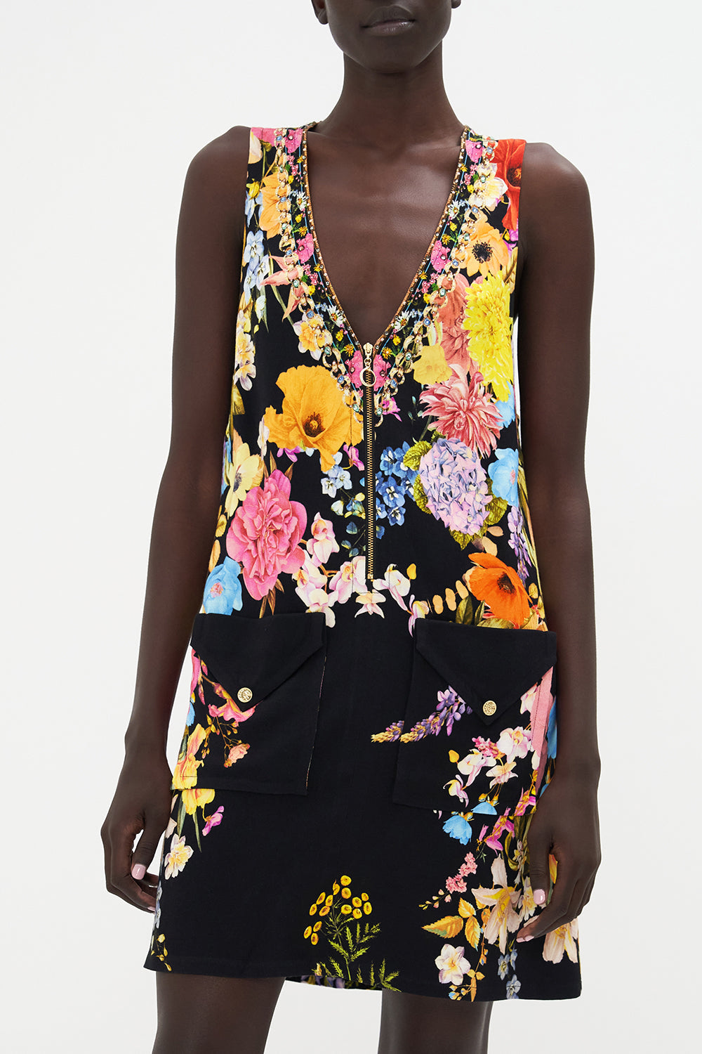 V NECK SHIFT DRESS DIVINE DIVINITY