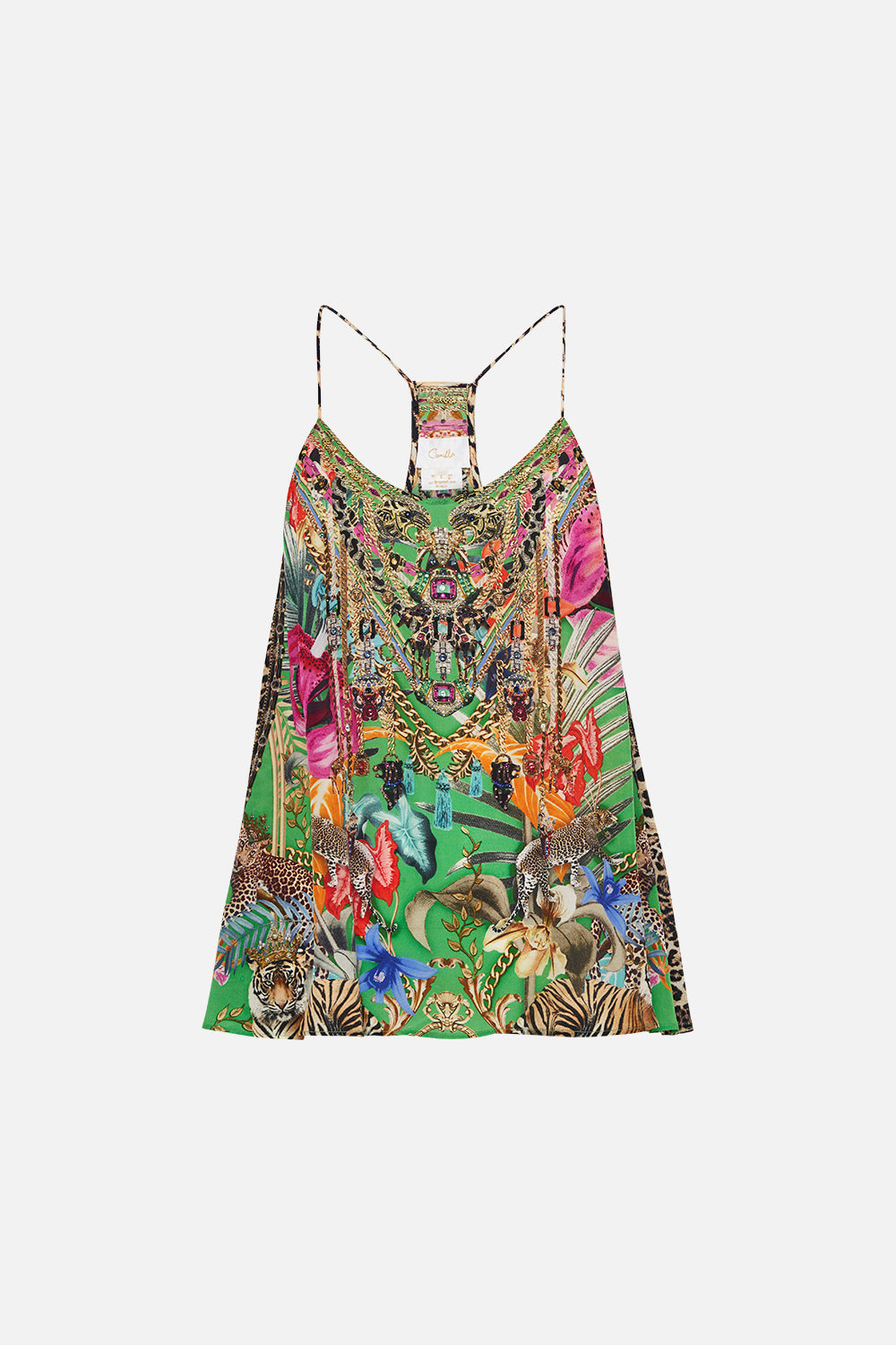 T BACK SHOESTRING TOP CURIOUS AND CURIOUSER