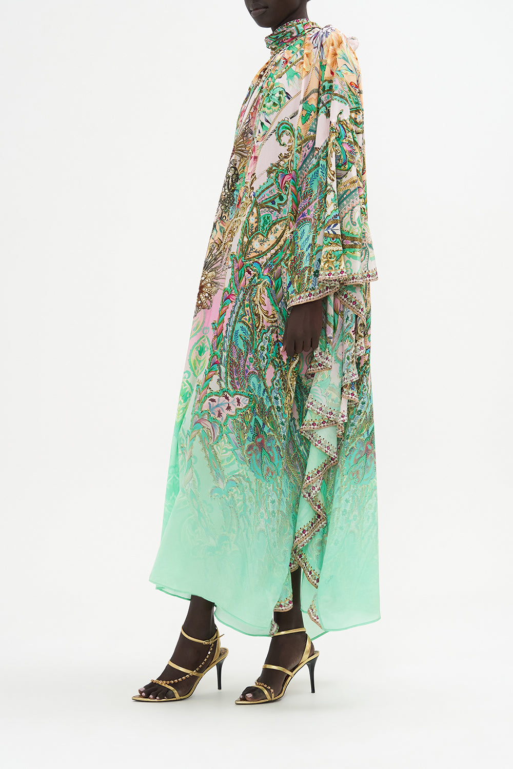 HIGH NECK RUFFLE KAFTAN LOST CITY