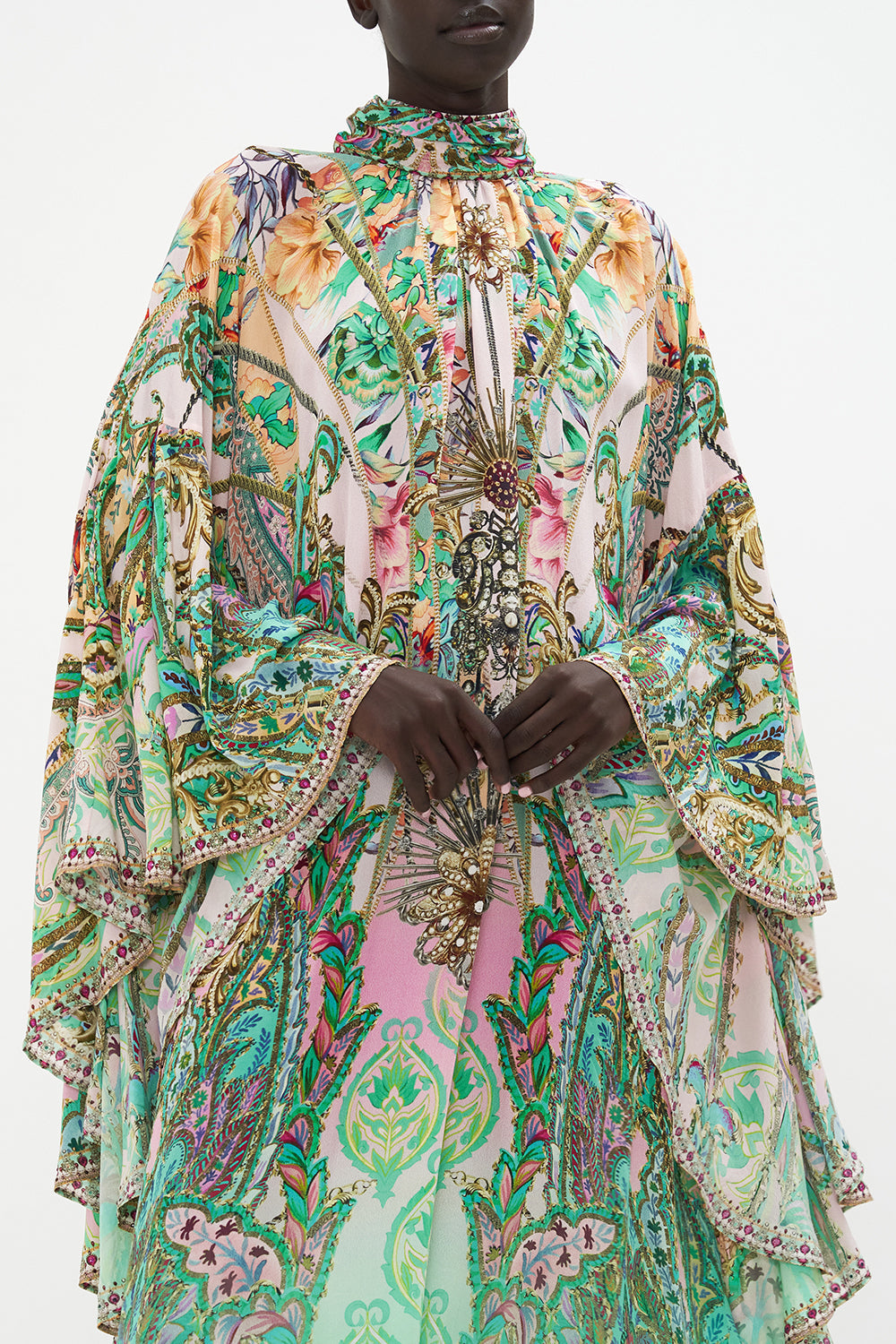 HIGH NECK RUFFLE KAFTAN LOST CITY