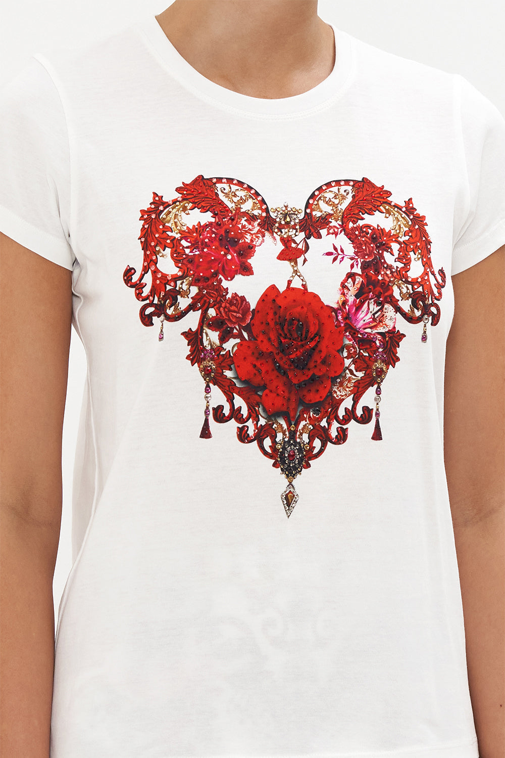 SLIM FIT  ROUND NECK T-SHIRT CROWN OF THORNS