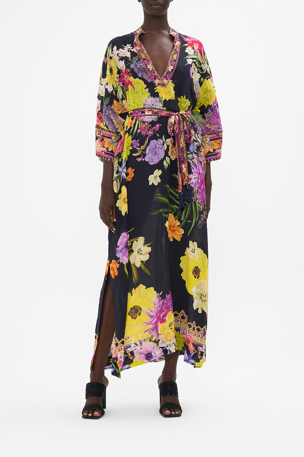 Pocket Kaftan Peace Be With You print by CAMILLA