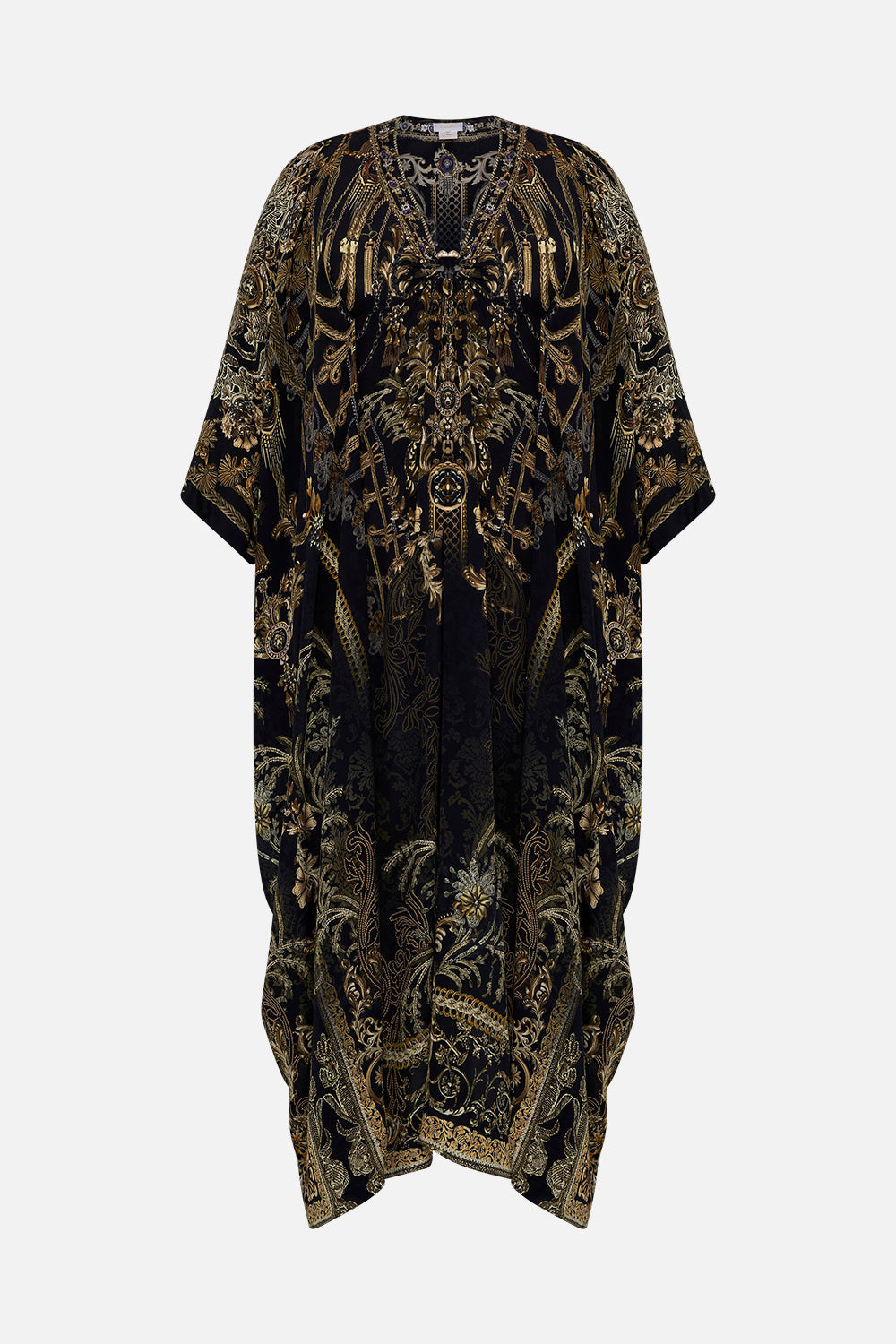 SPLIT SLEEVE KAFTAN WITH HARDWARE THE NIGHT IS NOIR