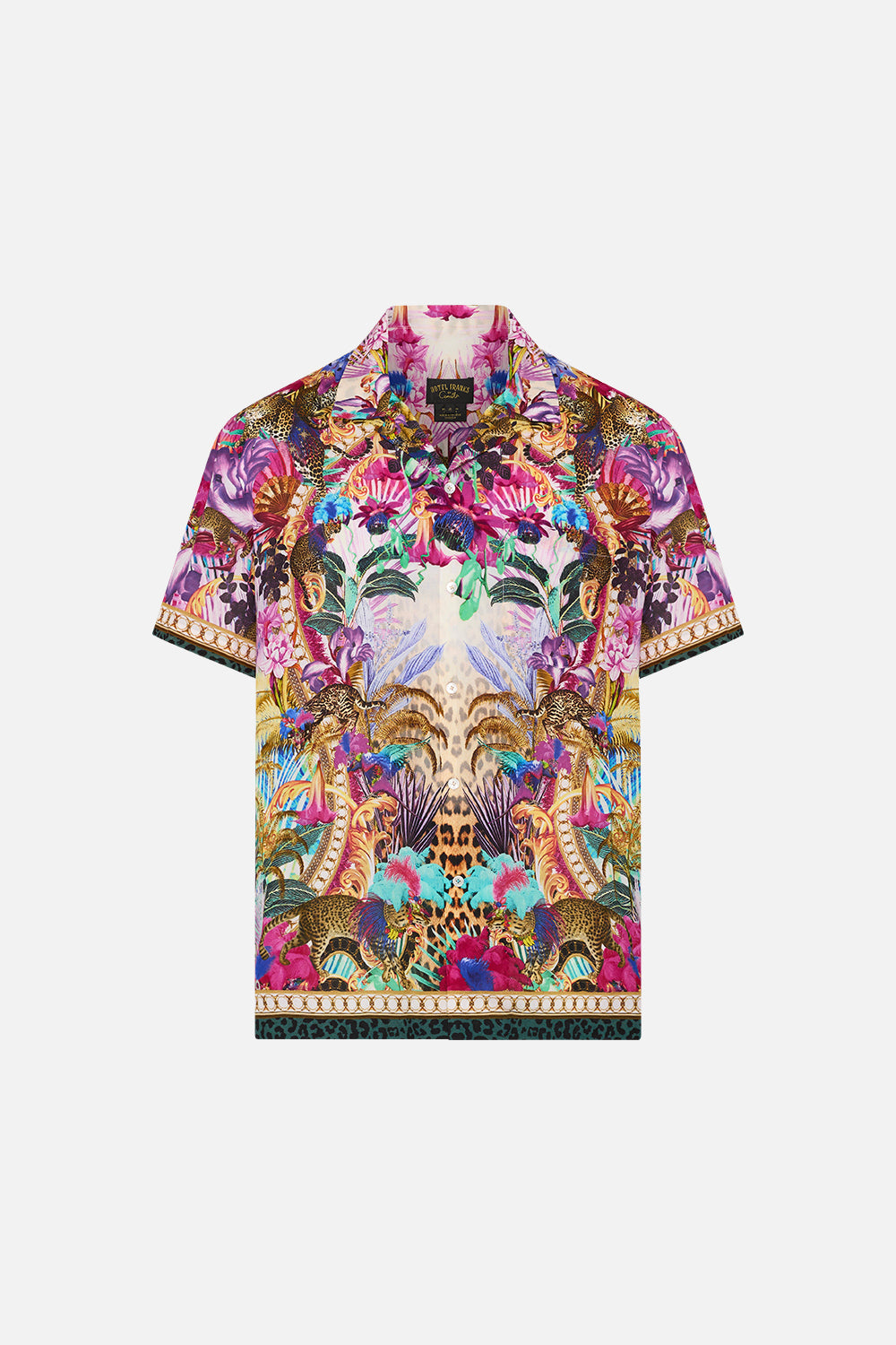 SHORT SLEEVE CAMP COLLARED SHIRT MERRY GO ROUND