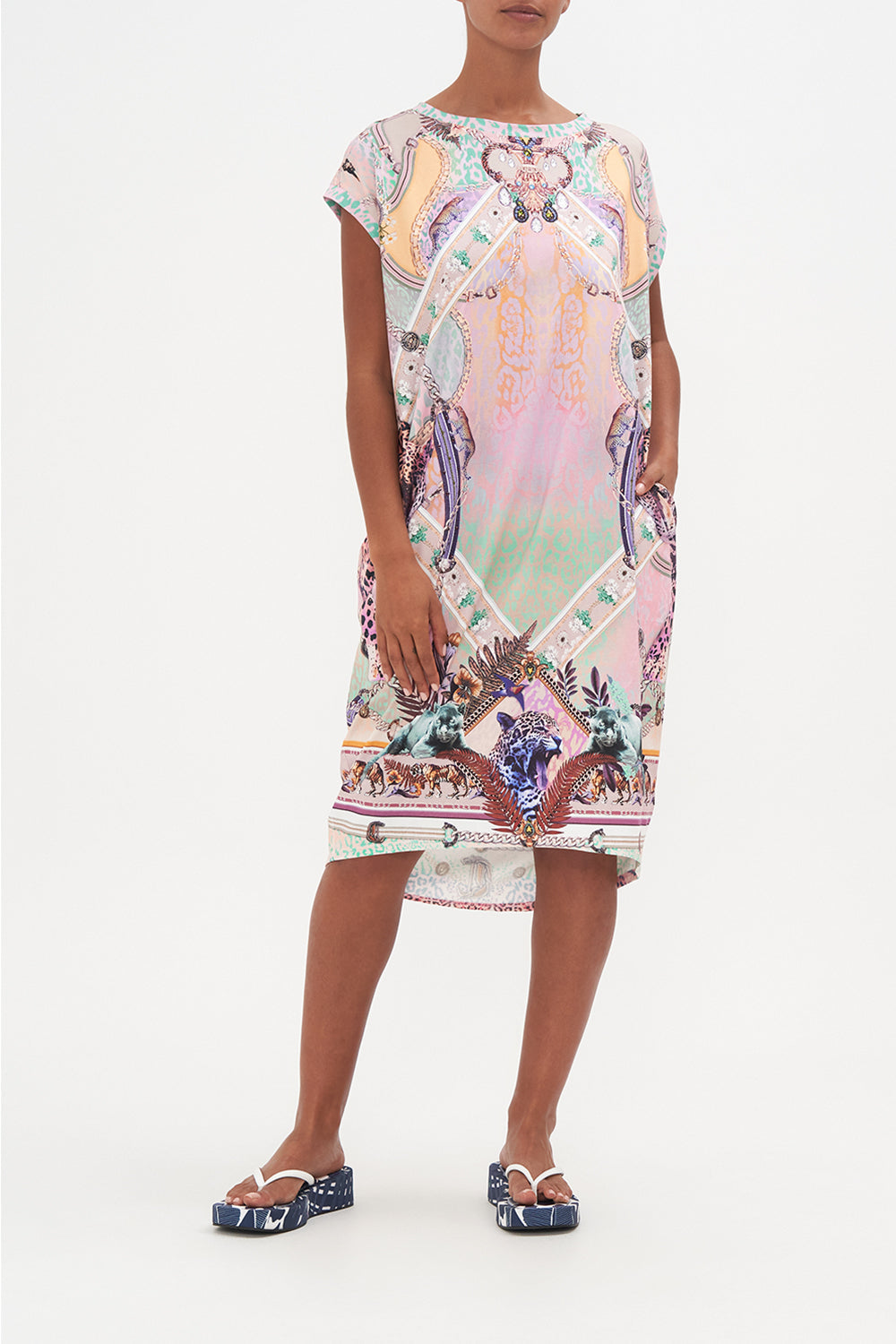 EXTENDED SHOULDER DRESS KITTY KAT KLUB