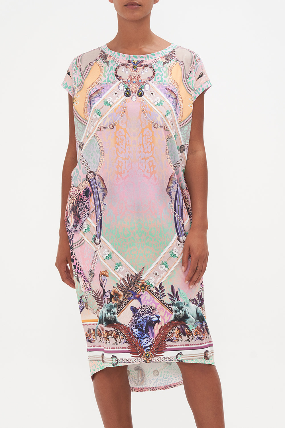 EXTENDED SHOULDER DRESS KITTY KAT KLUB