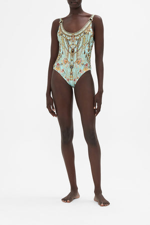 SCOOP ONE PIECE WITH TRIMS ADIEU YESTERDAY
