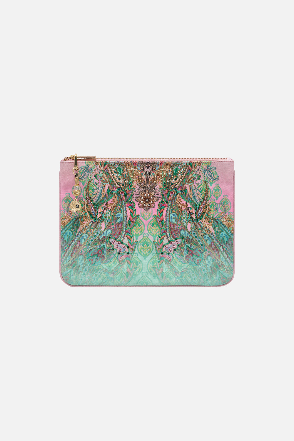 Small Canvas Clutch Lost City print by CAMILLA