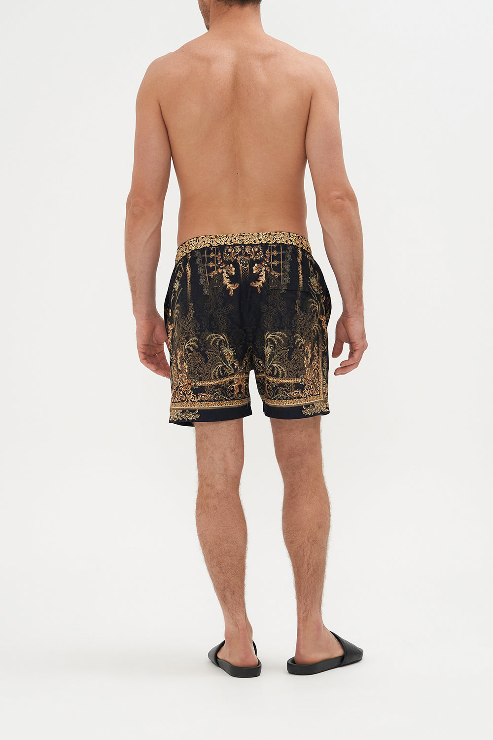 ELASTIC WAIST BOARDSHORT THE NIGHT IS NOIR