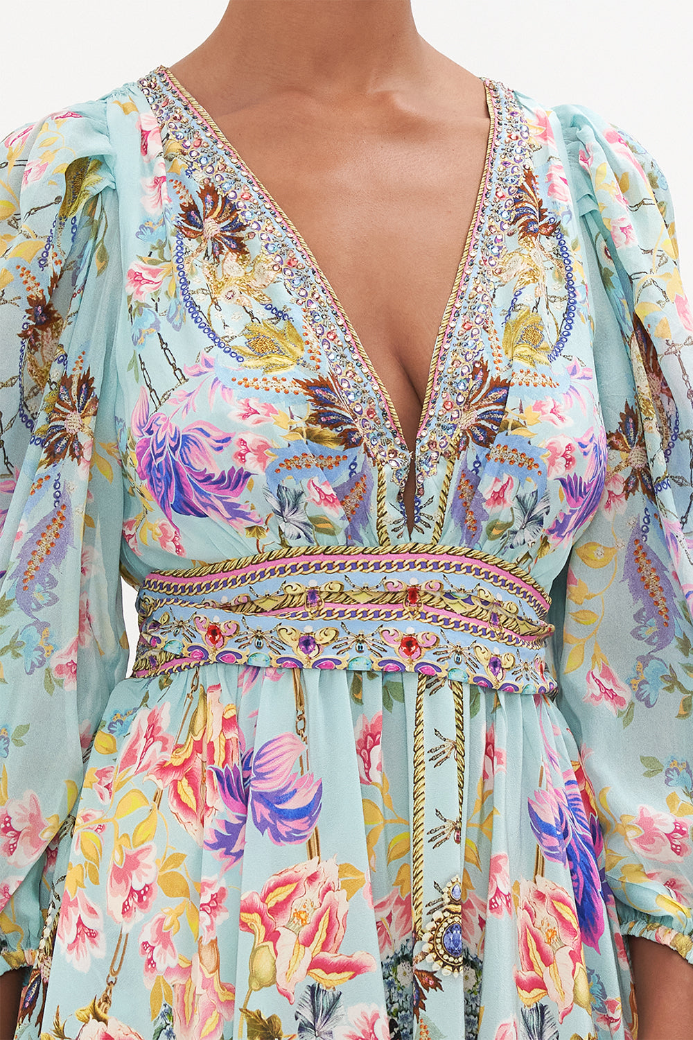 BLOUSON FLARED DRESS LOVE WEB