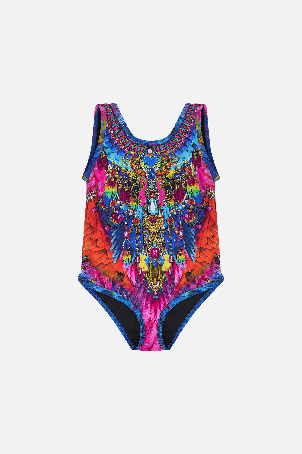 Kids Swim One Piece 4-10 Dancing With Destiny print by CAMILLA