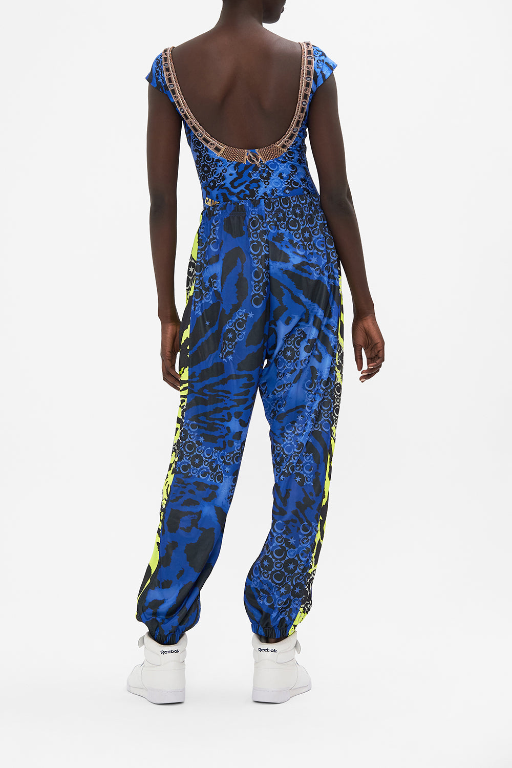 SWEAT PANTS FOLDED WAISTBAND AND HEM ZIP CAT GOT YOUR TONGUE