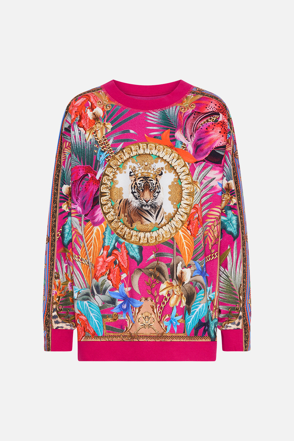 OVERSIZED SWEAT WITH CONTRAST STRIPE GAIAS GIRL