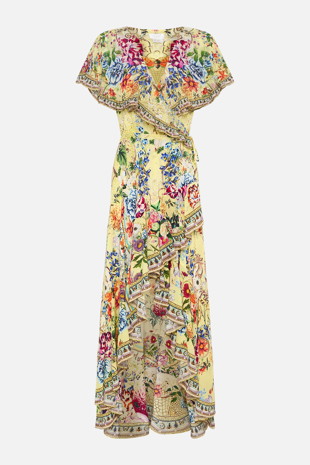 FRILL SLEEVE LONG DRESS BIRDS AND THE BEES