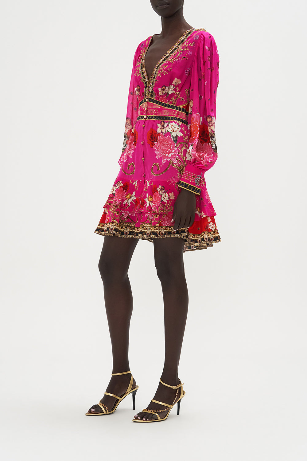 BUTTON FRONT FRILL DRESS WHAT HAPPENS ON TOUR