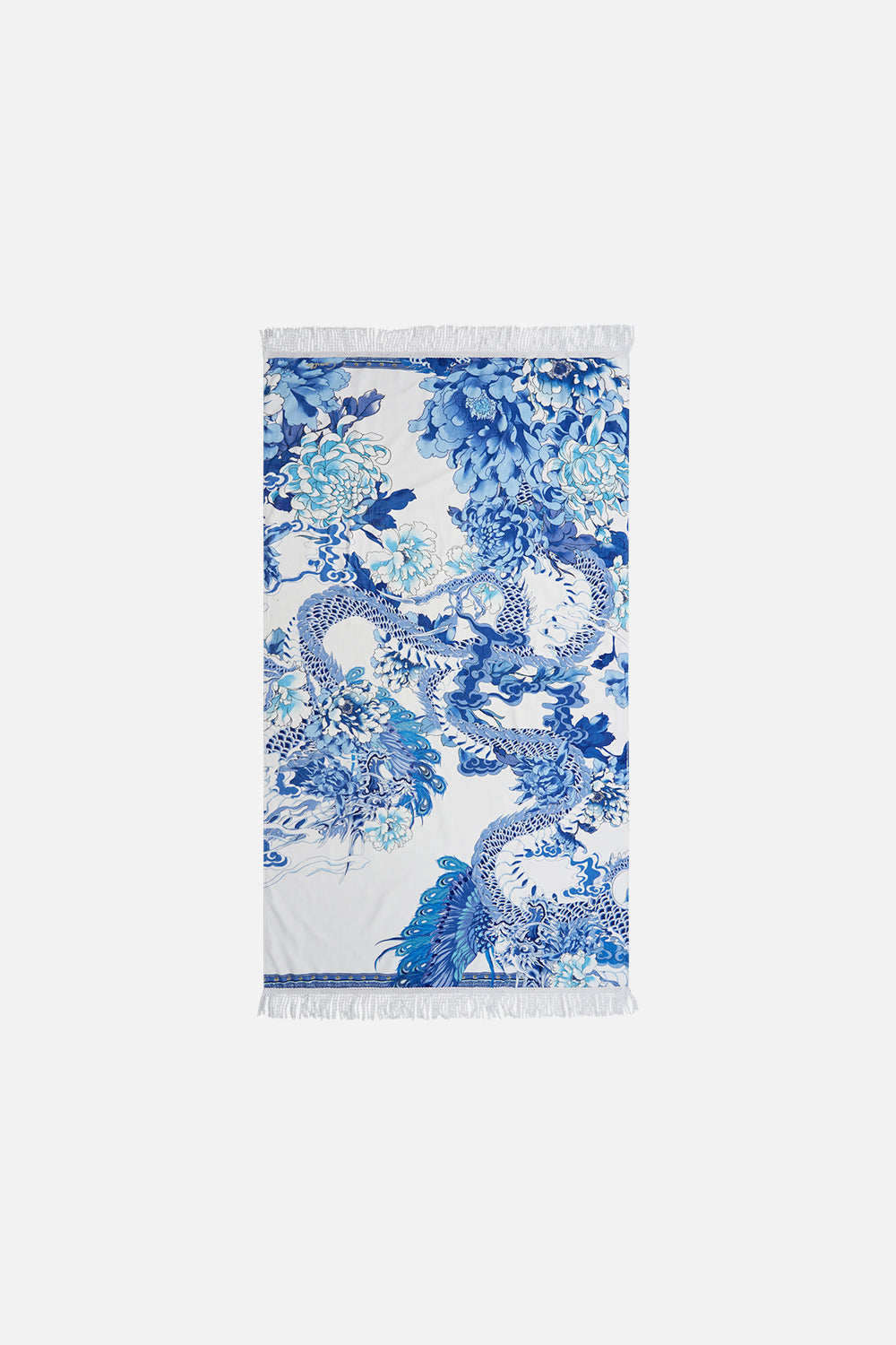 RECTANGLE TOWEL WITH FRINGE HEART OF A DRAGON