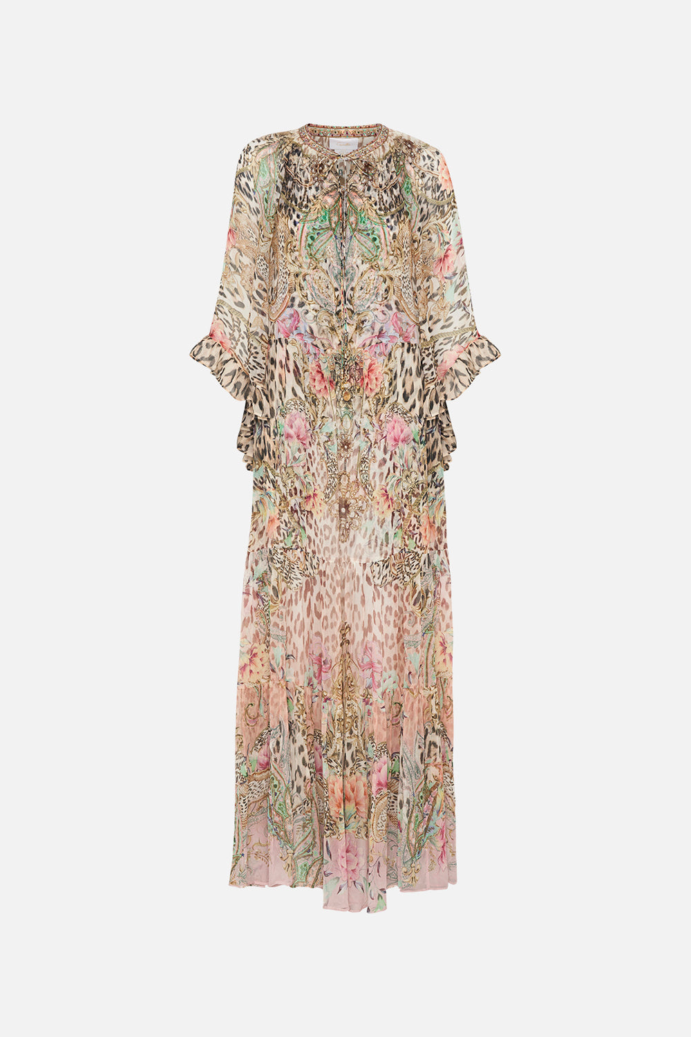 WIDE SLEEVE GATHERED DRESS QUEEN ATLANTIS