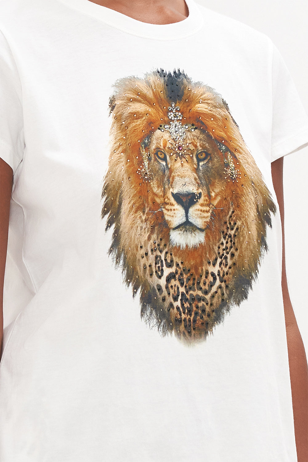 SLIM FIT  ROUND NECK T-SHIRT KITTY KAT KLUB