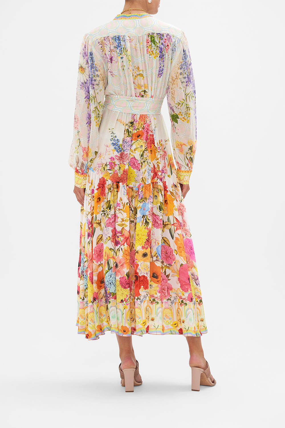 BUTTON THROUGH DRESS WITH YOKE SUNLIGHT SYMPHONY