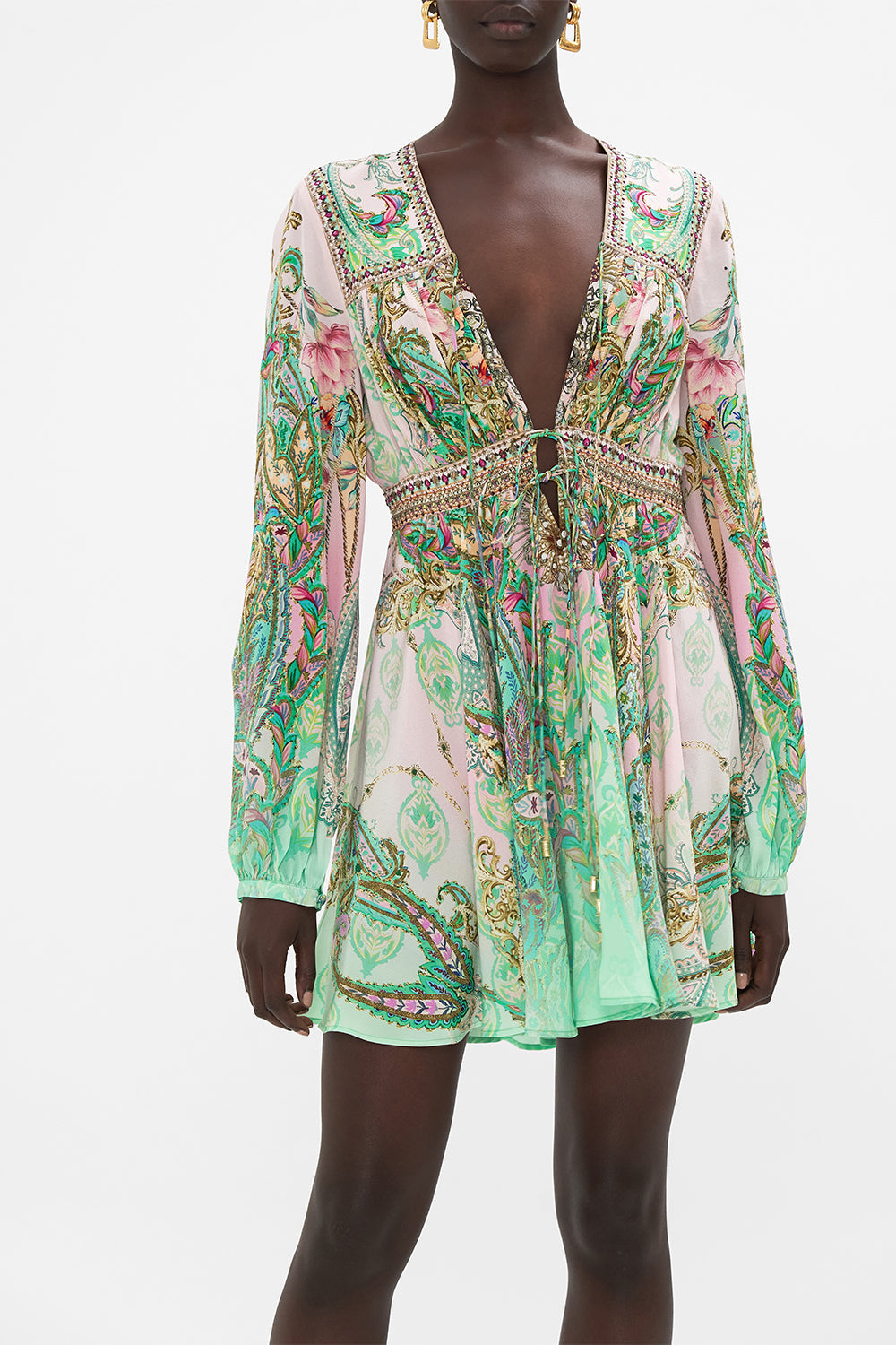 SHORT PEASANT DRESS LOST CITY