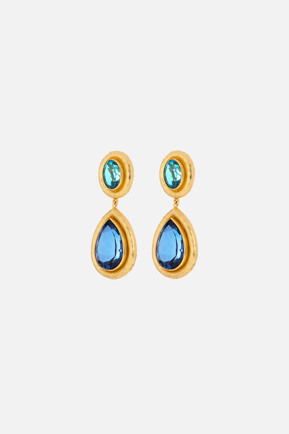 SANTORINI TOPAZ AND SAPPHIRE EARRINGS MULTI