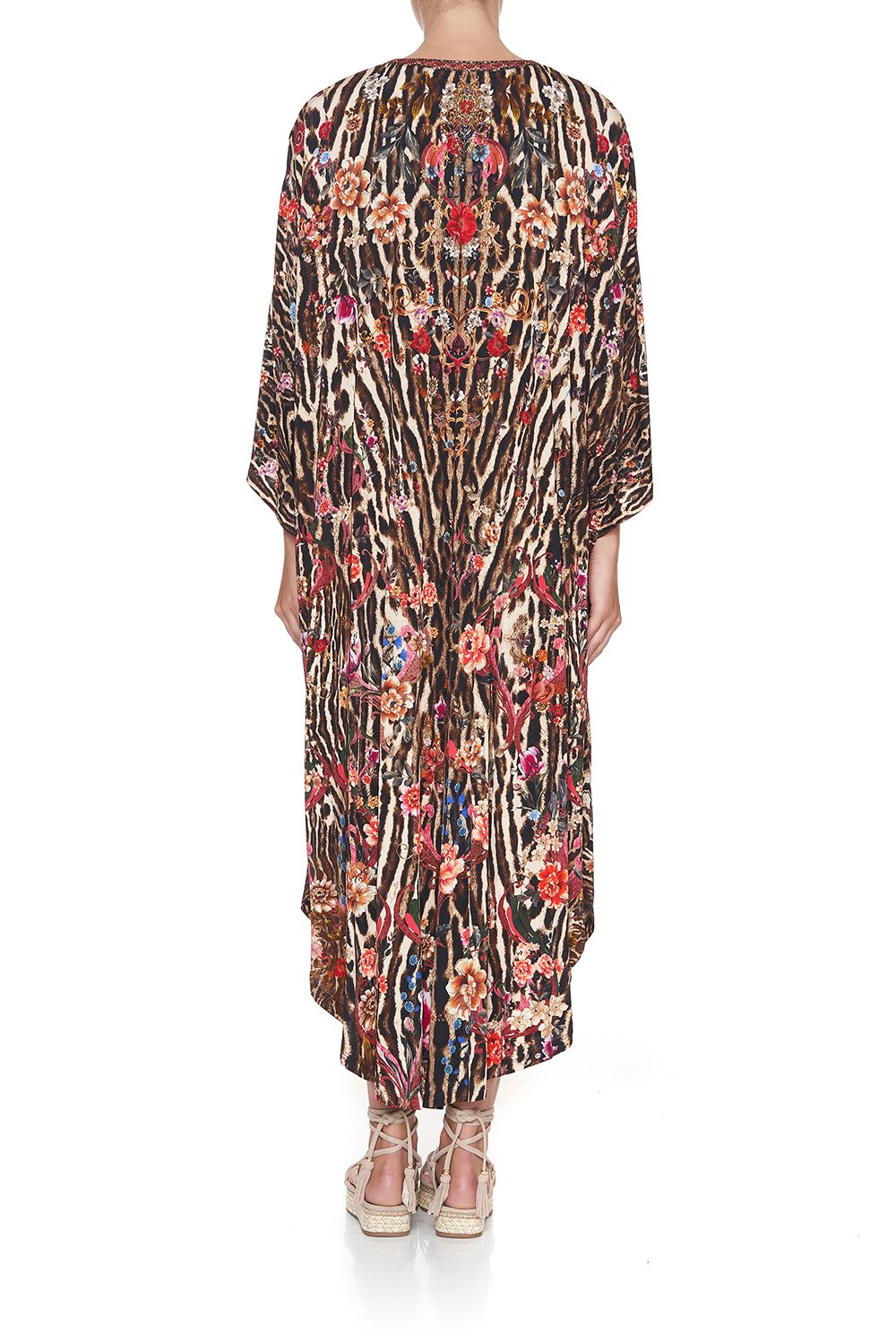 JERSEY LONG KAFTAN WITH ROUNDED HEM LIV A LITTLE