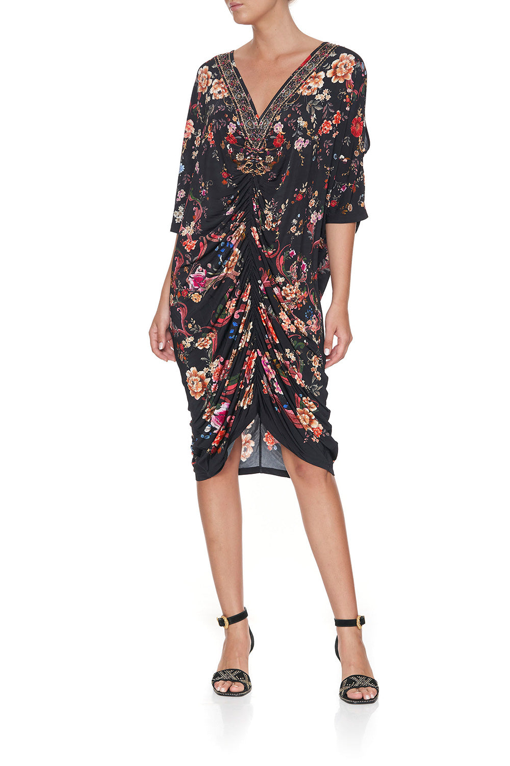 SHORT DRAPED JERSEY DRESS A GIRL LIKE YOU