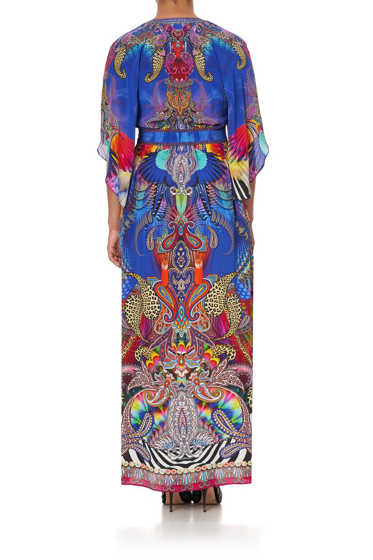 LONG DRESS WITH SMOCKED WAIST PSYCHEDELICA