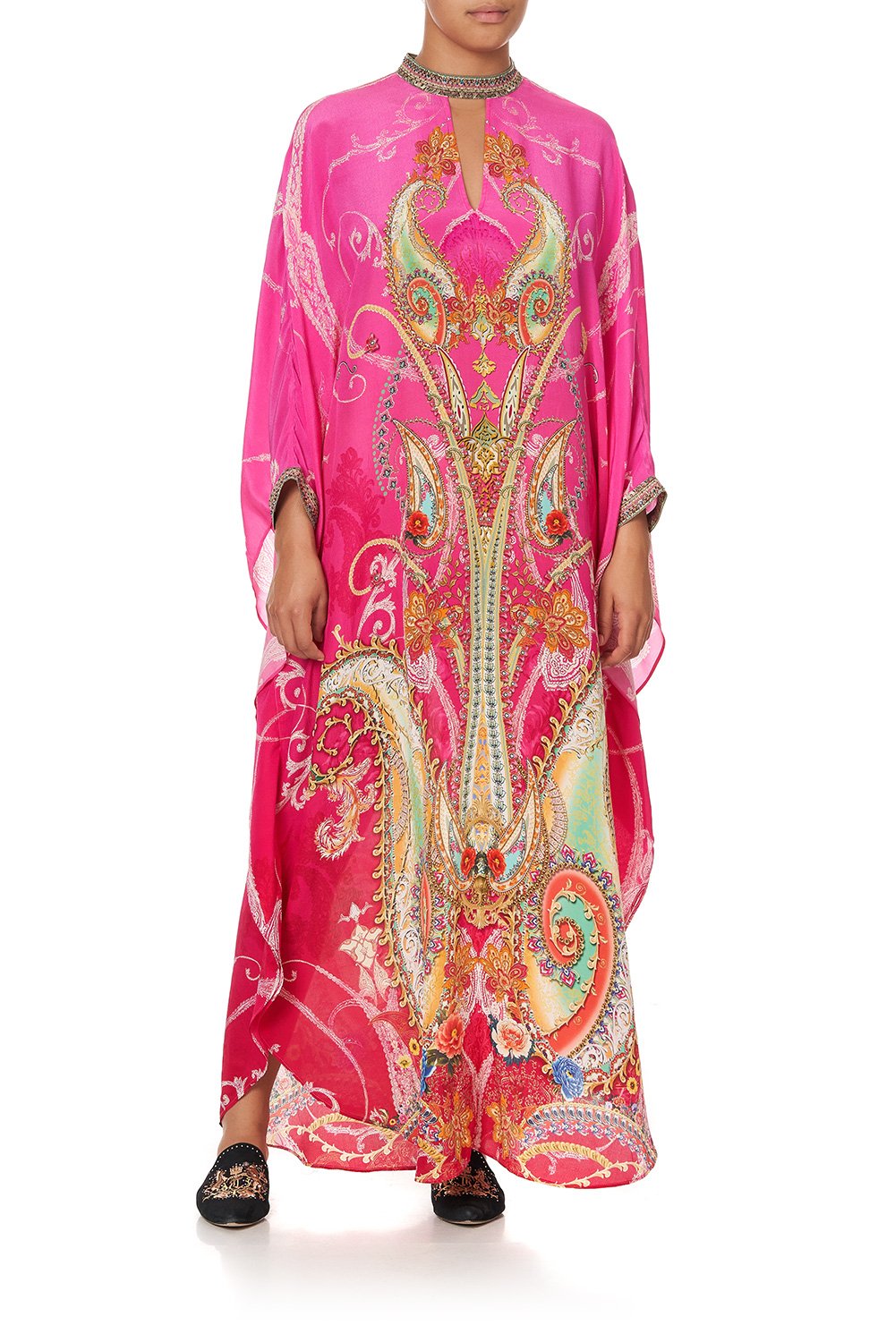 KAFTAN WITH HIGH COLLAR STAND RAINBOW RHYTHM