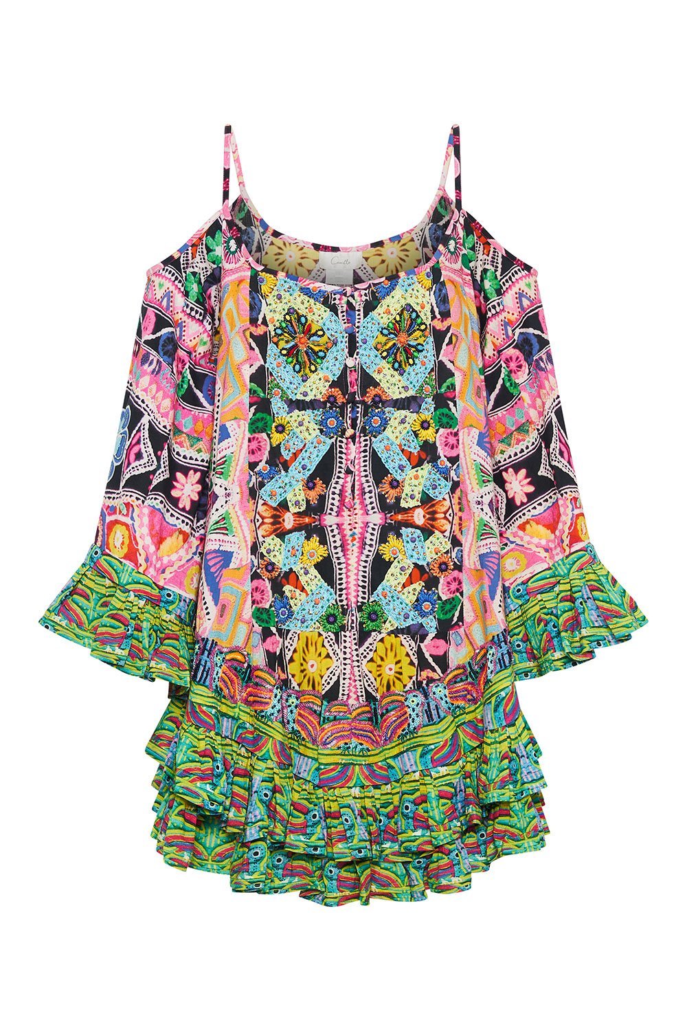 DROP SHOULDER DRESS MONTERAS