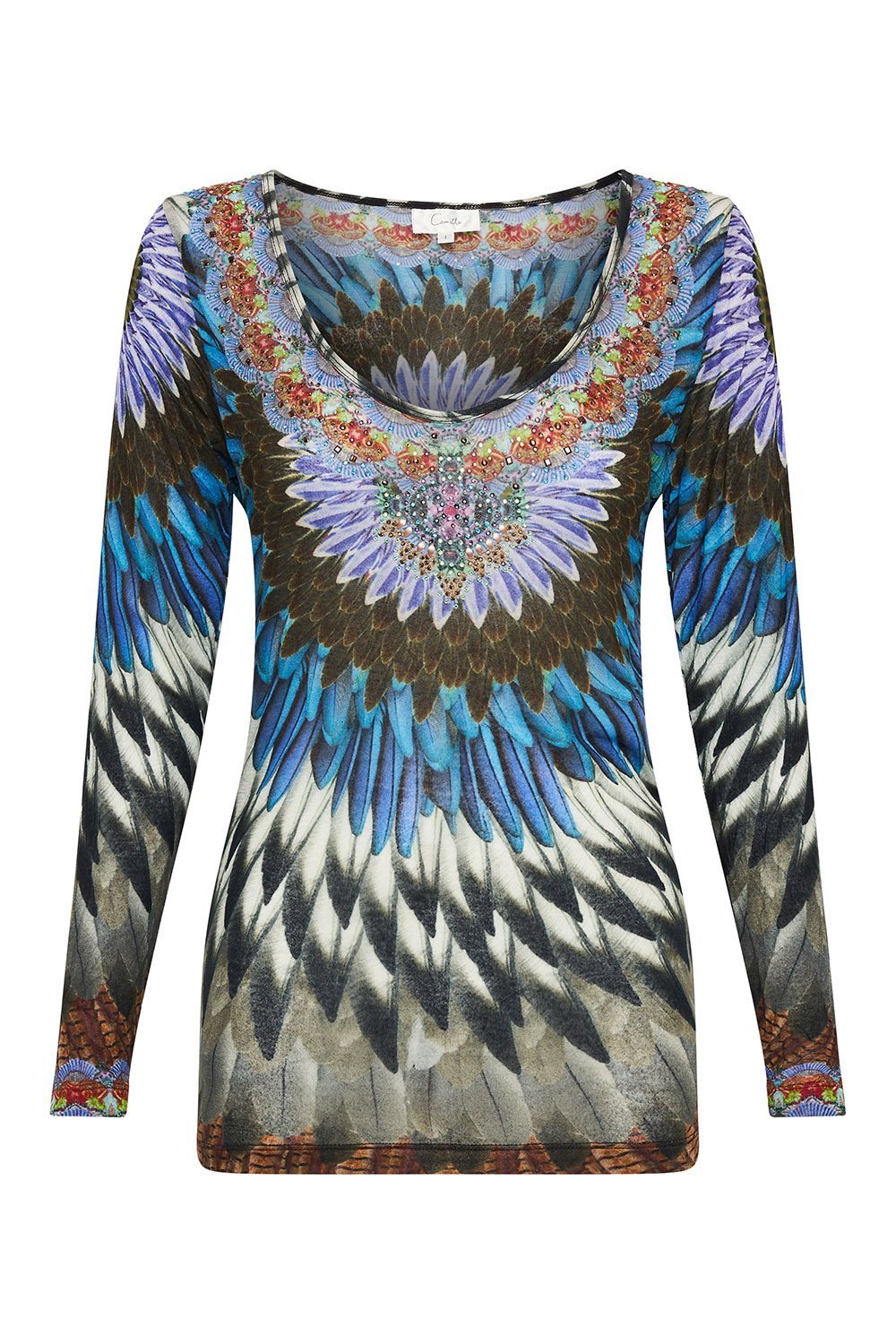 LONG SLEEVE MODAL TOP MULTI