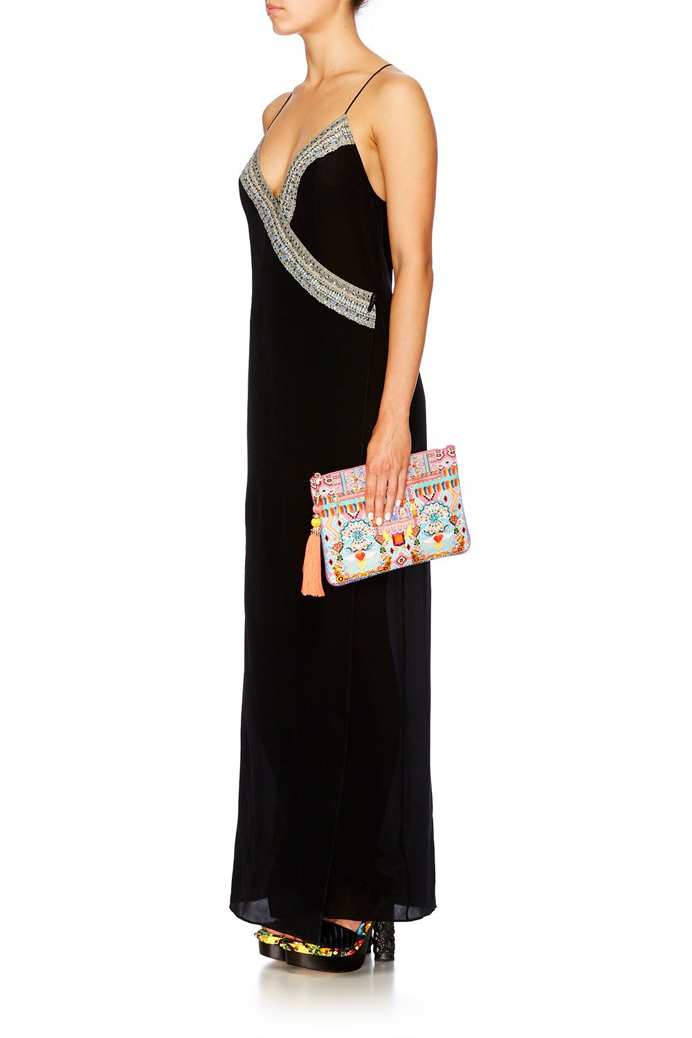 CLOSE TO MY HEART SMALL CANVAS CLUTCH