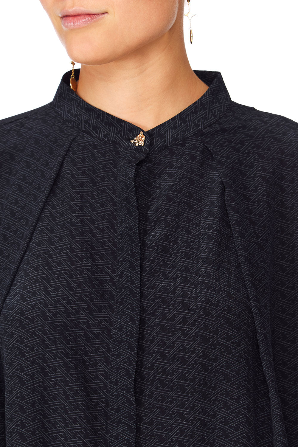 CAMILLA MIDNIGHT MOONCHILD KIMONO SLEEVE BLOUSE