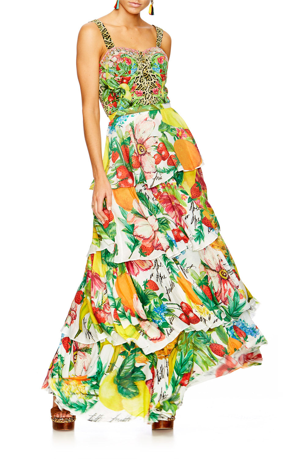 THERES NO PLACE LIKE RIO WATERFALL SKIRT