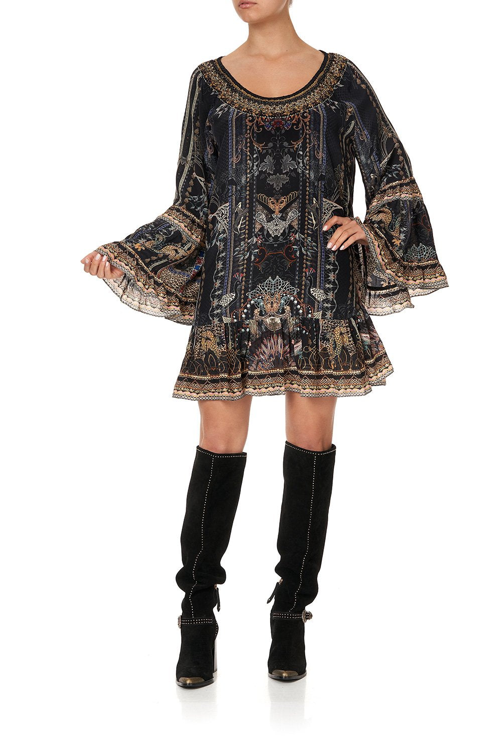 A LINE FRILL DRESS SON OF SEVEN QUEENS