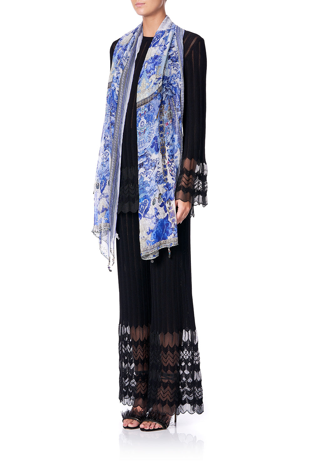 LONG SCARF PAINTED PROVINCIAL