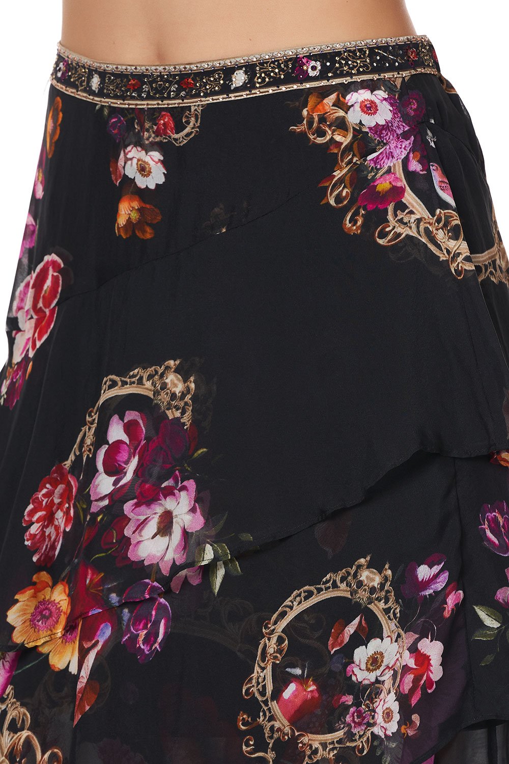 ASYMMETRICAL RUFFLE SKIRT MIRROR MIRROR