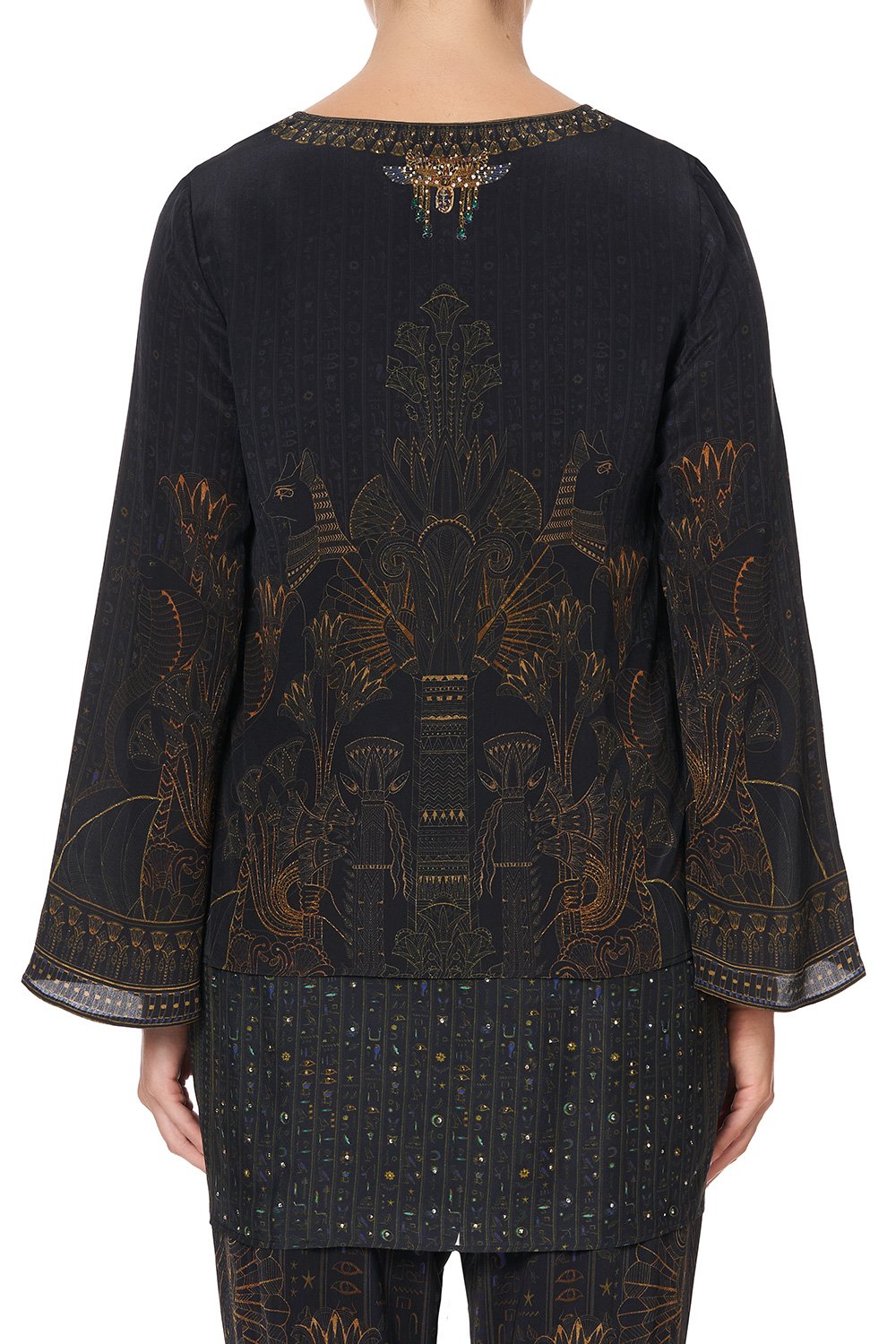 BLOUSE WITH SIDE SPLIT COBRA KING