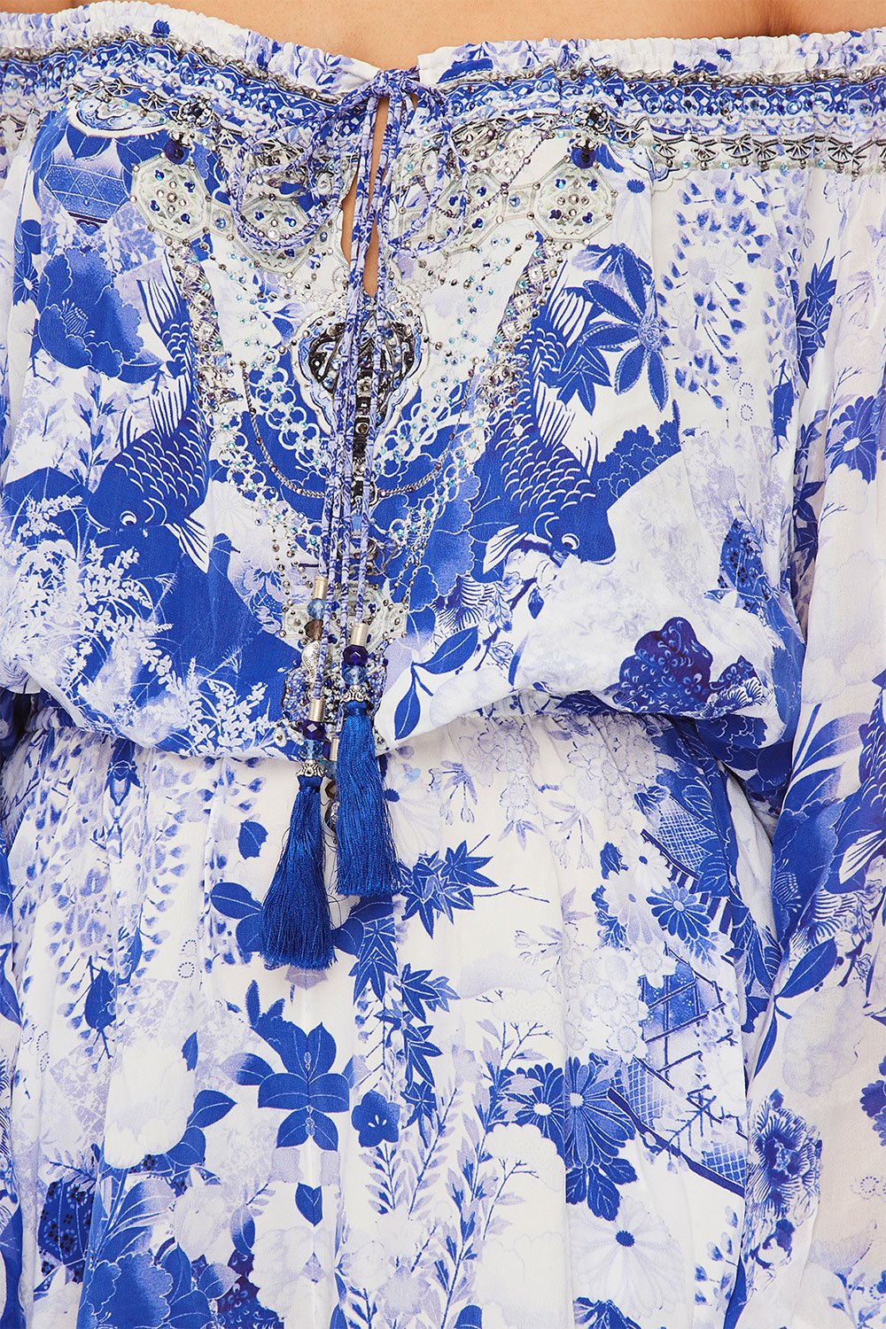 BLOUSON SLEEVE PLAYSUIT THE FAN SEA