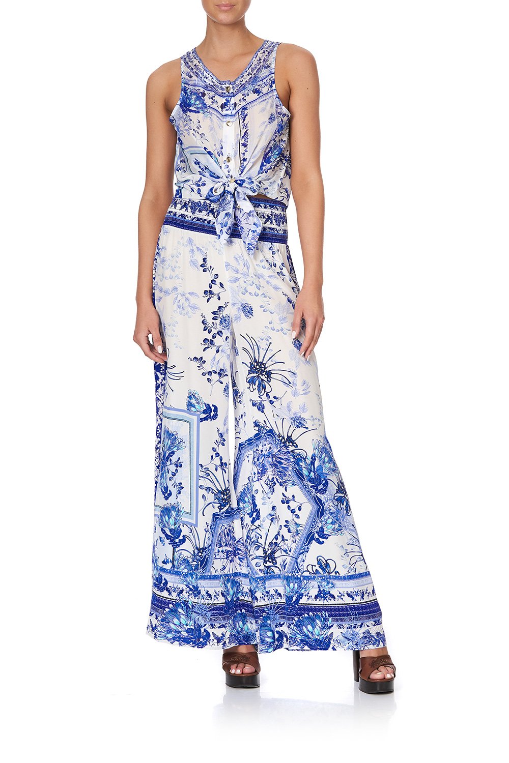 SHIRRED WAIST PANT CARDS FROM THE COAST