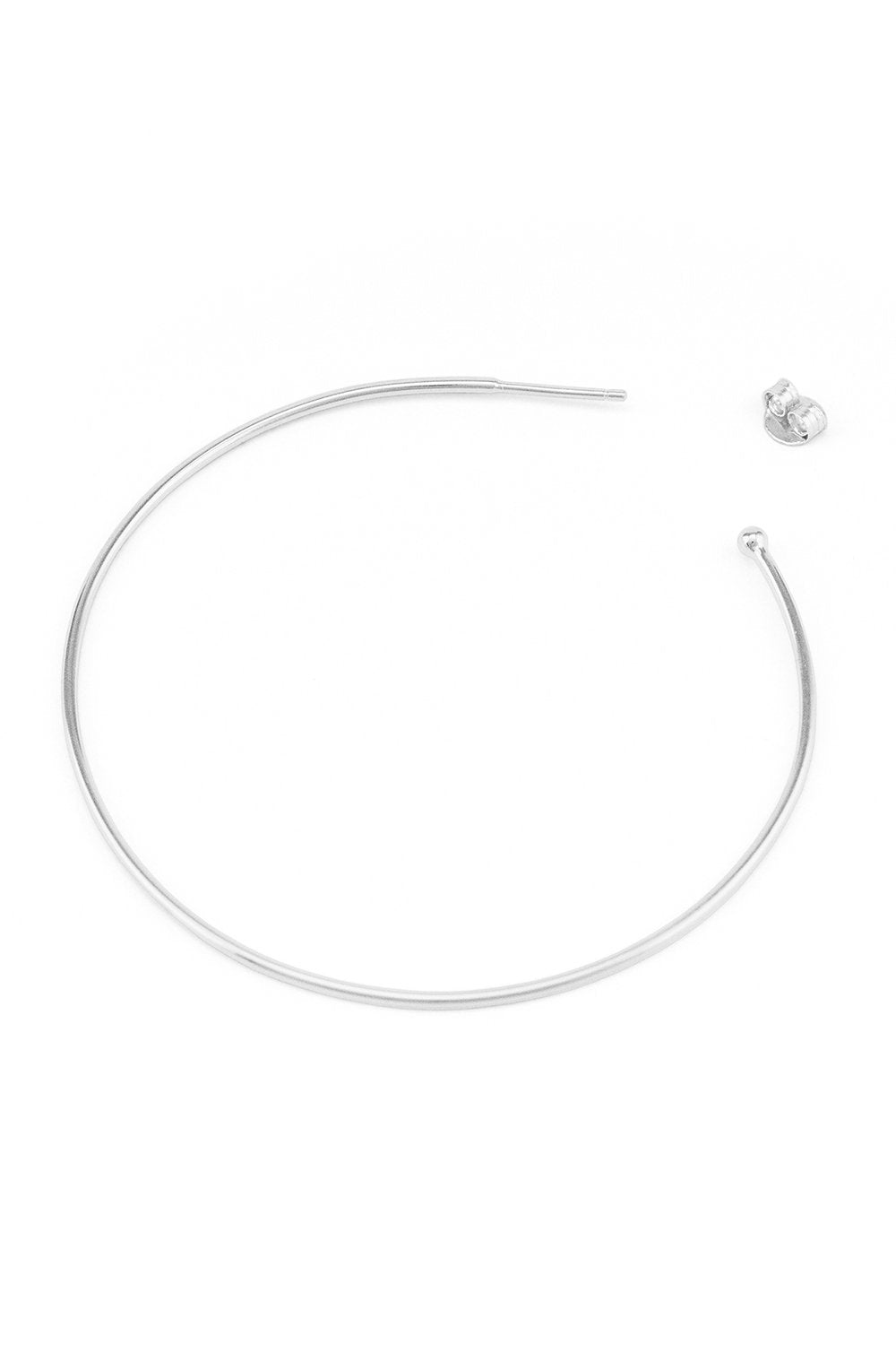 BY CHARLOTTE HOOP EARINGS SILVER PLATED