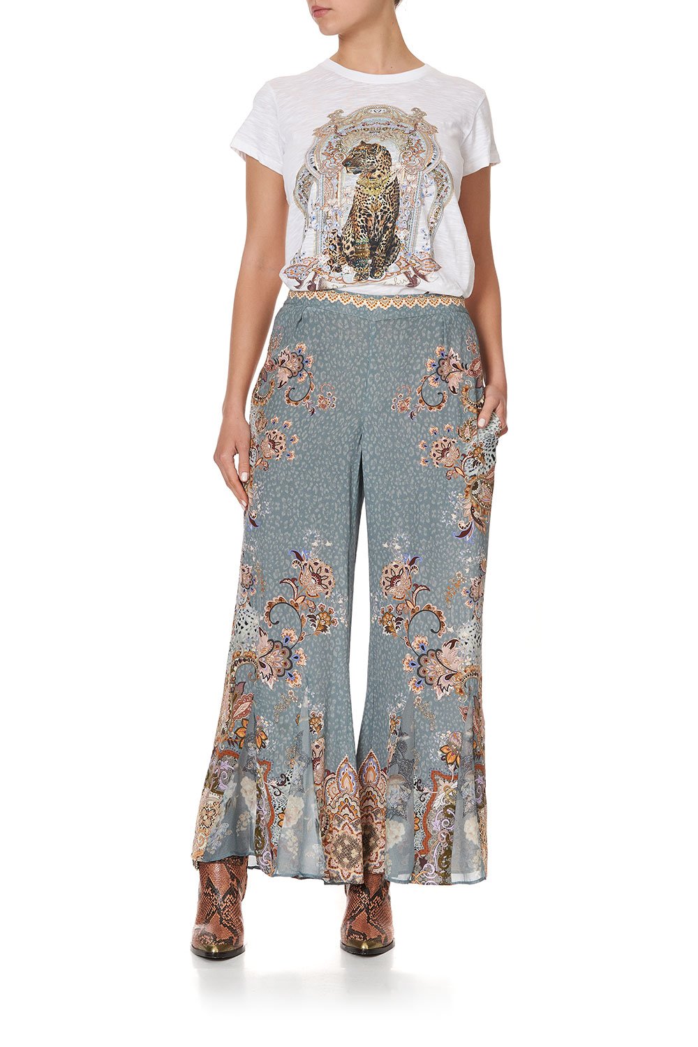 CROPPED GODET PANT LE PALAIS DU ZAHIR
