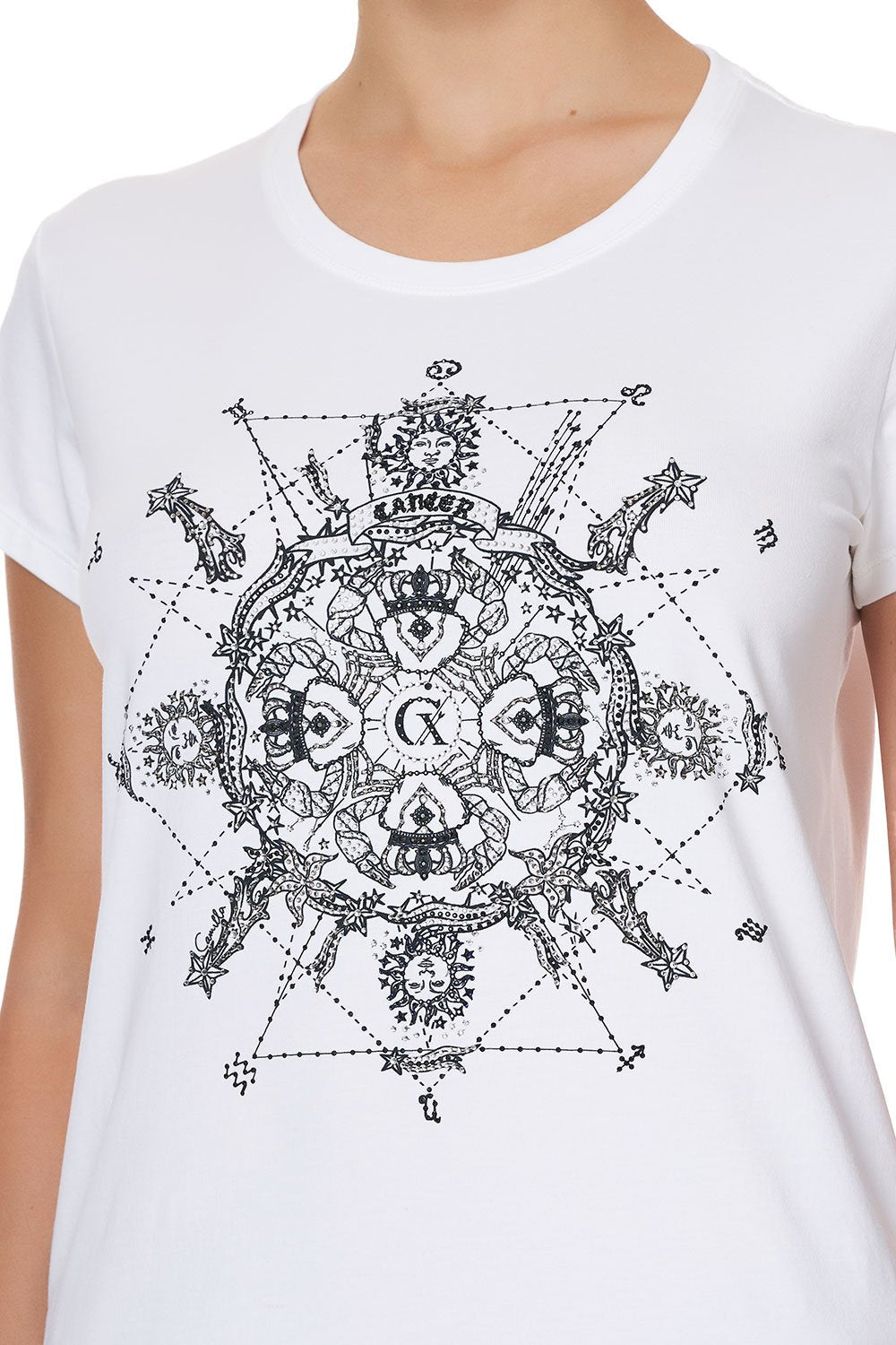 CURVED HEM FITTED TEE CANCER