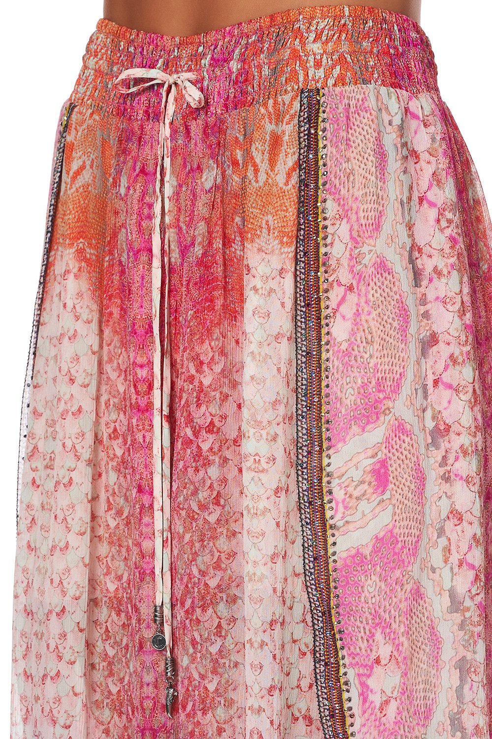 CURVED HEM PANT SERPENTINE DREAMS