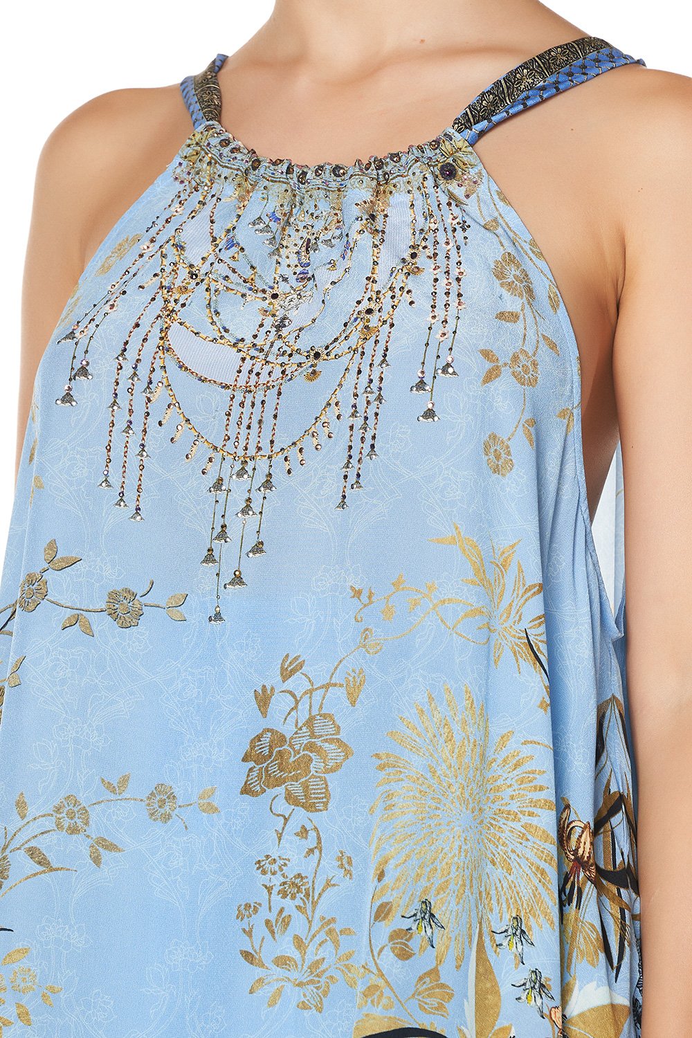 DRAWSTRING NECK TANK FAIRY FOUNTAIN