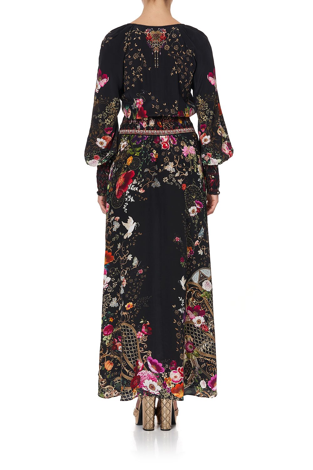 DRESS WITH SHIRRED DETAIL MIRROR MIRROR