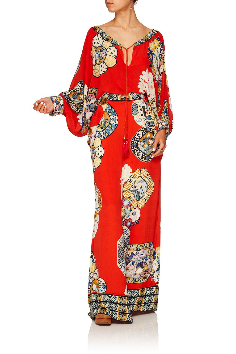 CAMILLA FOUND IN TRANSLATION WIDE LEG PANT WCUFFS