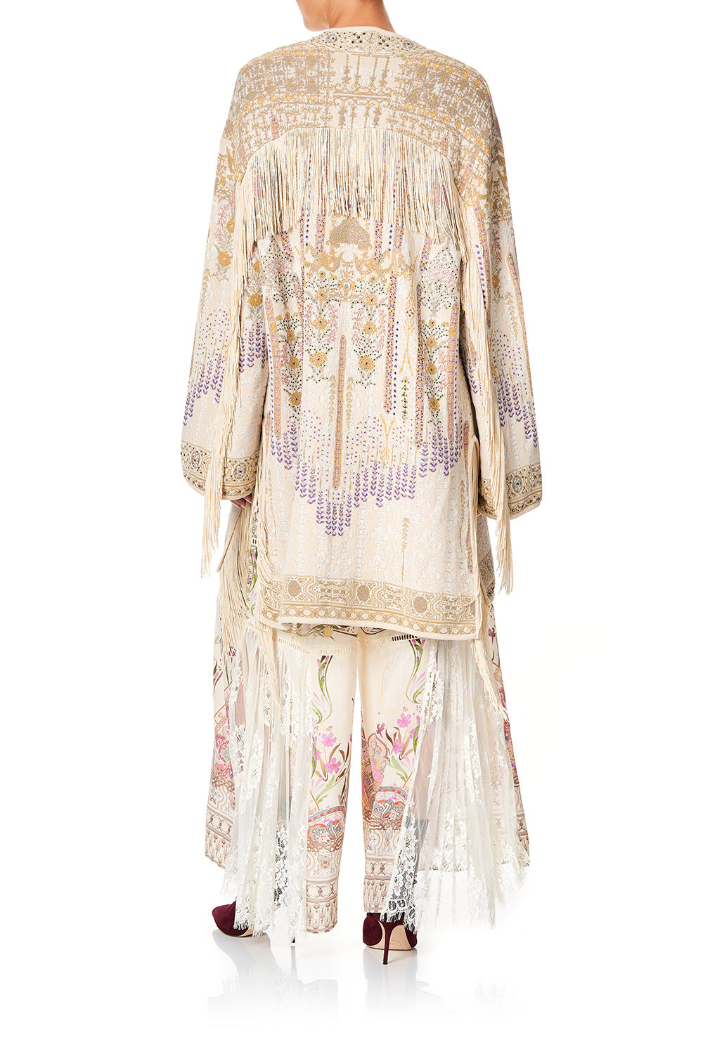 CAMILLA FRINGED JACQUARD JACKET GOLDEN AGE