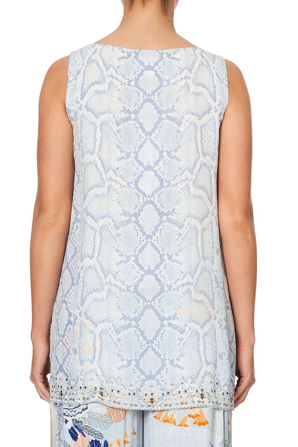 FRONT SPLIT TUNIC BUSH DIAMOND